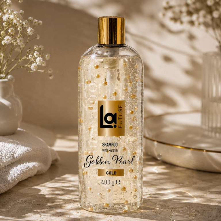 Hair shampoo with capsules and keratin